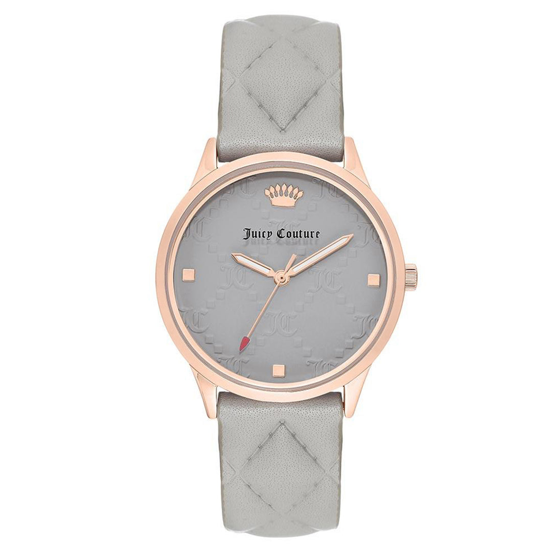 Juicy Couture Light Grey Leather Women's Watch - JC1080RGGY