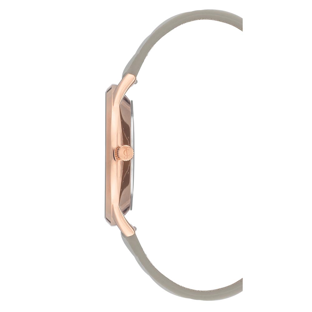 Juicy Couture Light Grey Leather Women's Watch - JC1080RGGY