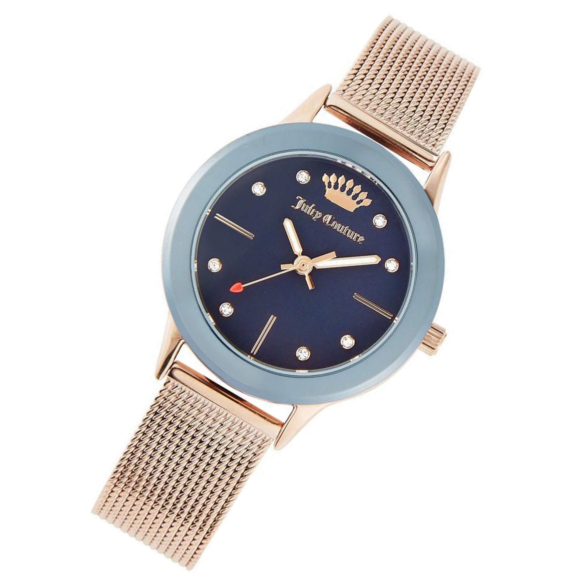 Juicy Couture Rose Gold Mesh Ladies Watch - JC1178NVRG