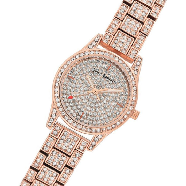 Juicy Couture Rose Gold Steel with Swarovski Crystals Ladies Watch - JC1180PVRG