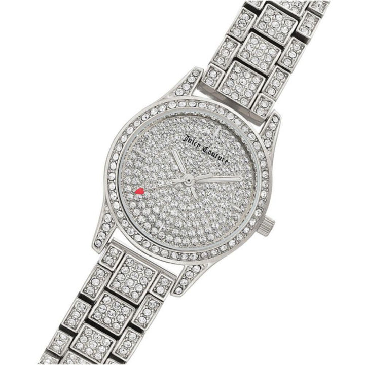 Juicy Couture Silver Steel with Swarovski Crystals Ladies Watch - JC1181PVSV