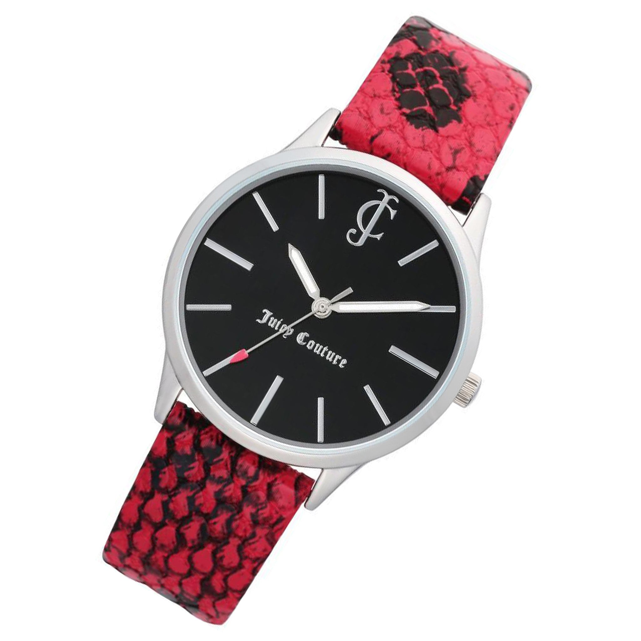 Juicy Couture Red Vegan Leather Women s Watch JC1185BKRD