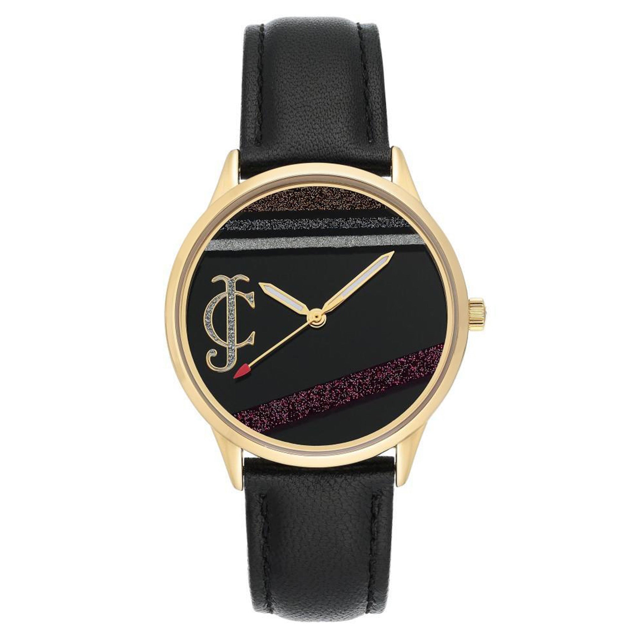 Juicy Couture Black Leather Ladies Watch - JC1186BKBK