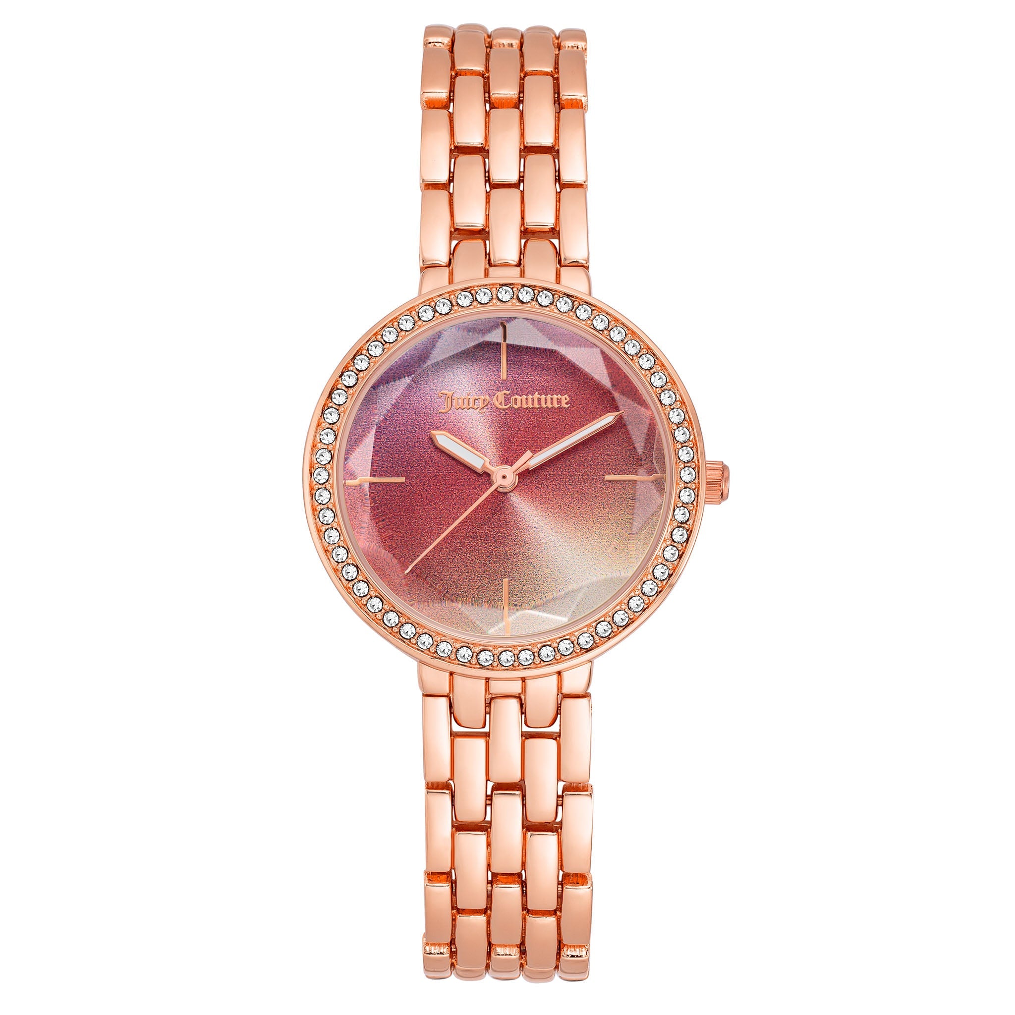 Juicy Couture Rosegold Mixed Metal Pink Dial Women's Watch - JC1208PKRG
