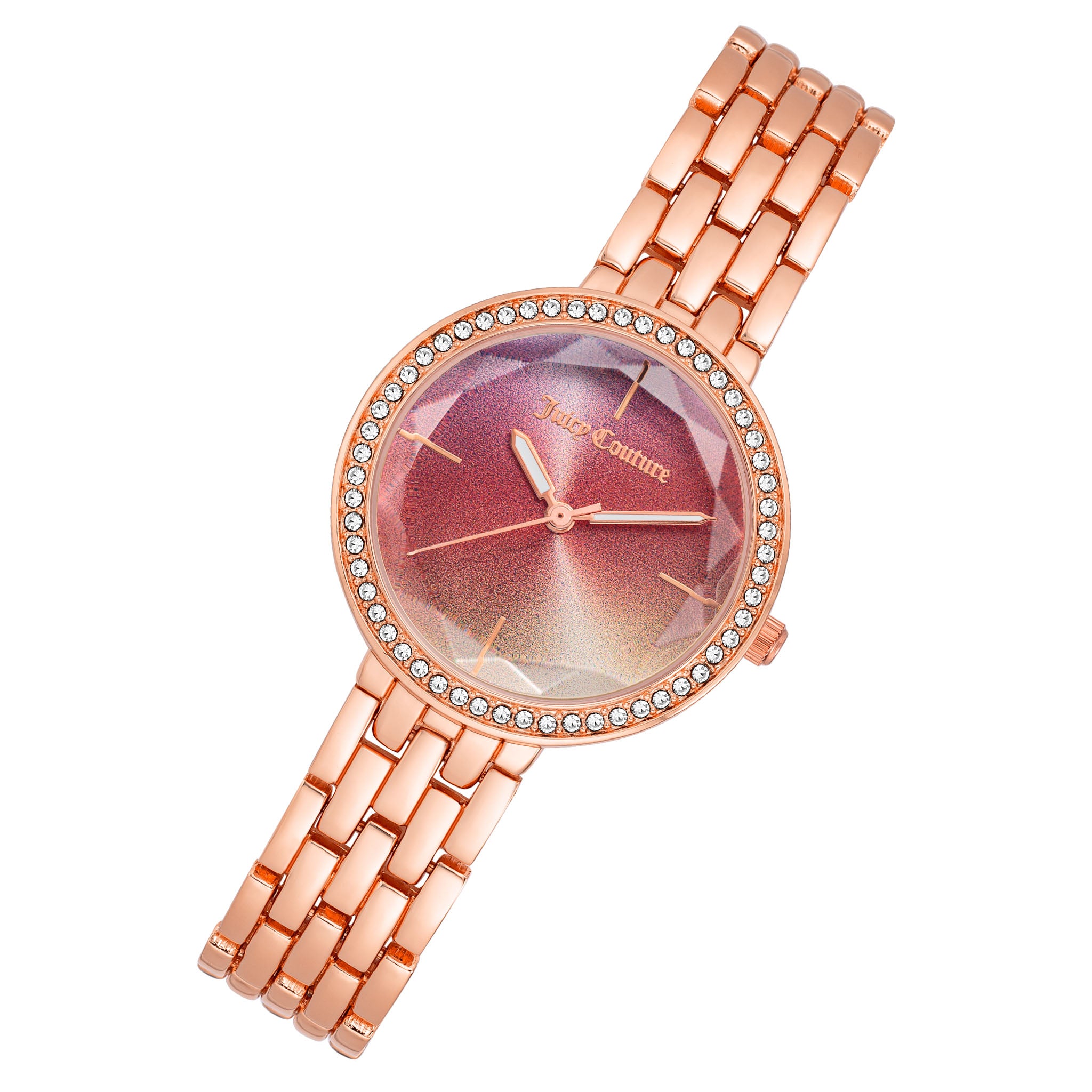 Juicy Couture Rose Gold Band Pink Degrade Dial Women's Watch - JC1208PKRG