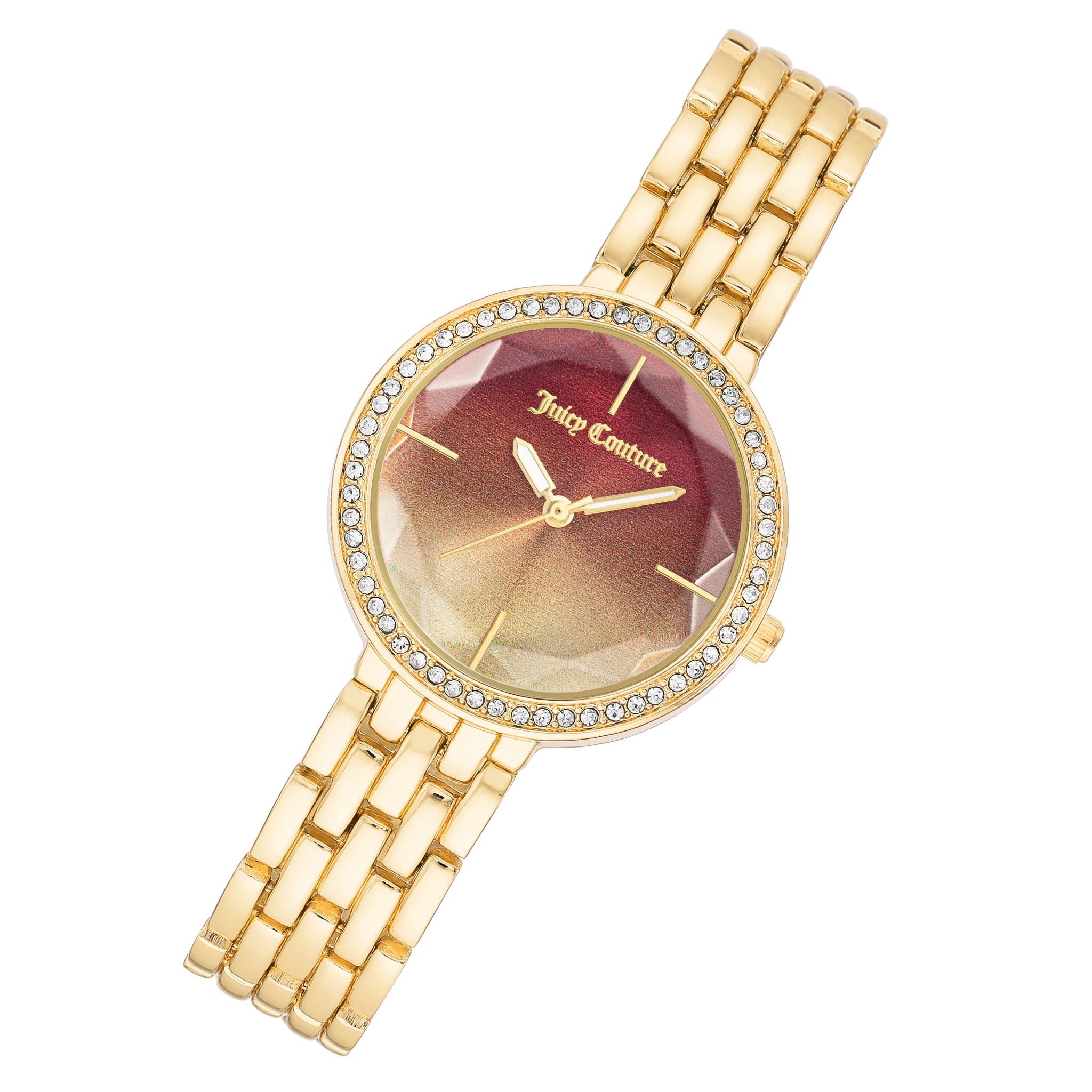 Juicy Couture Gold Band Red Dial Women's Watch - JC1208REGB