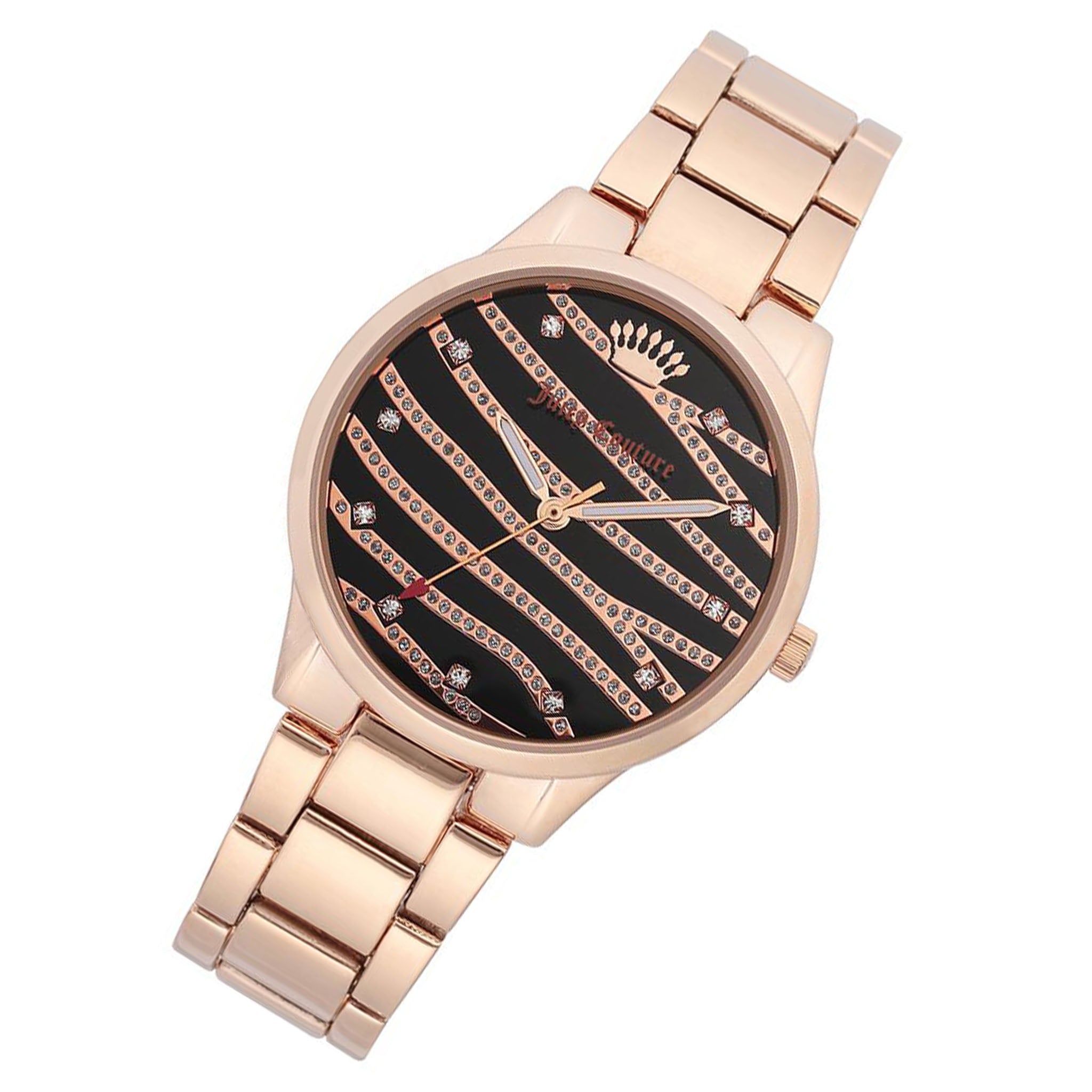 Juicy Couture Rose Gold Steel Ladies Watch - JC1224BKRG
