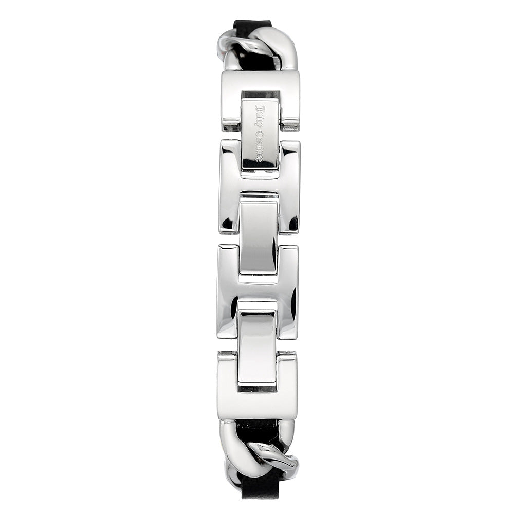 Juicy Couture Silver Steel Charm Bracelet Ladies Watch - JC1231BKCH