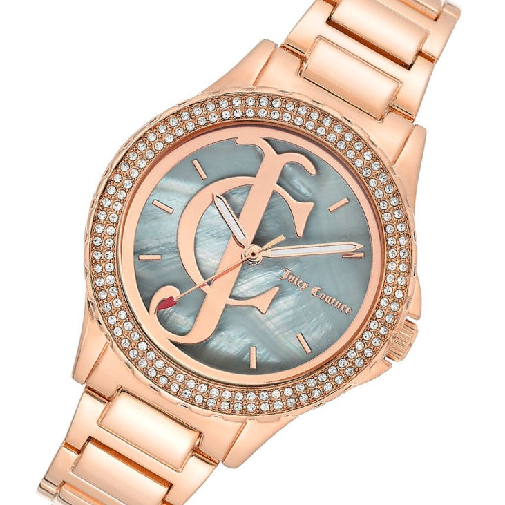 Juicy Couture Rose Gold Steel Ladies Watch - JC1232GMRG