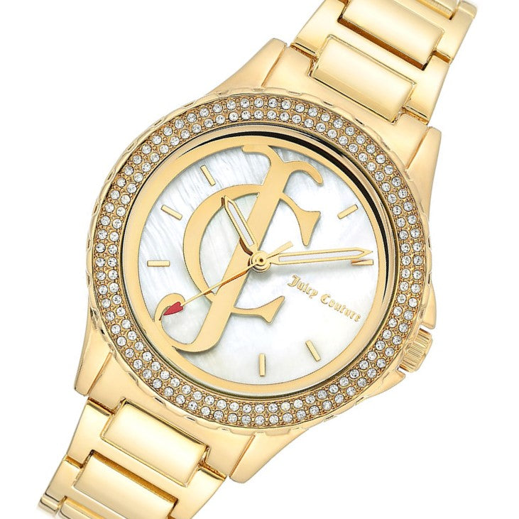 Juicy Couture Gold Steel Ladies Watch - JC1232MPGB