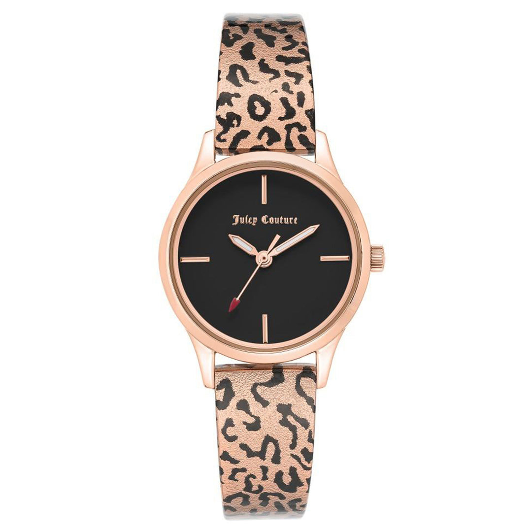 Juicy Couture Rose Gold Steel with Leopard Pattern Ladies Watch - JC1238RGLE