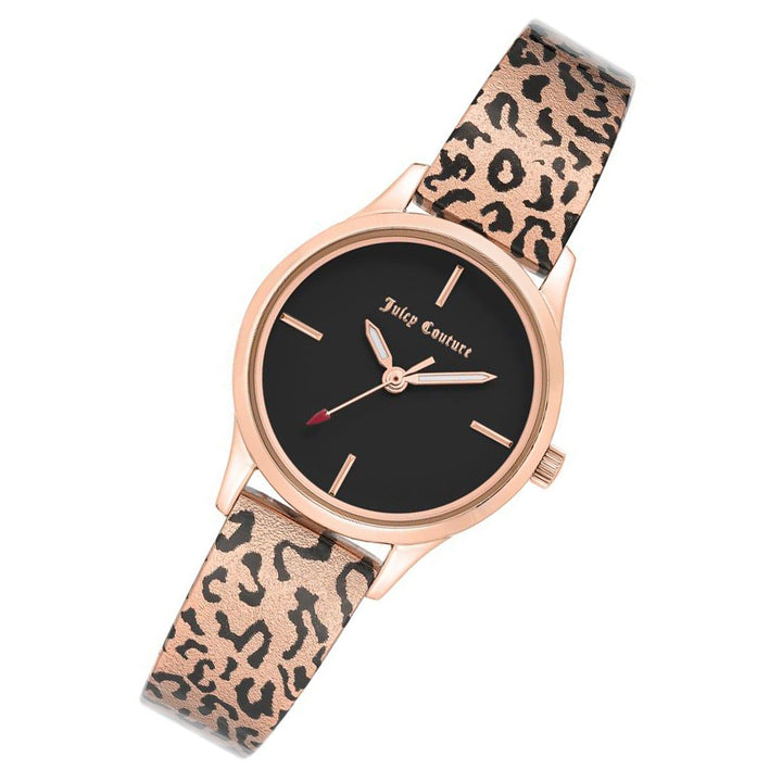 Juicy Couture Rose Gold Steel with Leopard Pattern Ladies Watch - JC1238RGLE