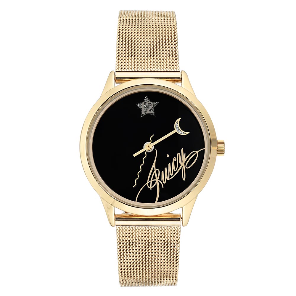 Juicy Couture Gold Mesh with Interchangeable Strap Women's Watch - JC1242GIST