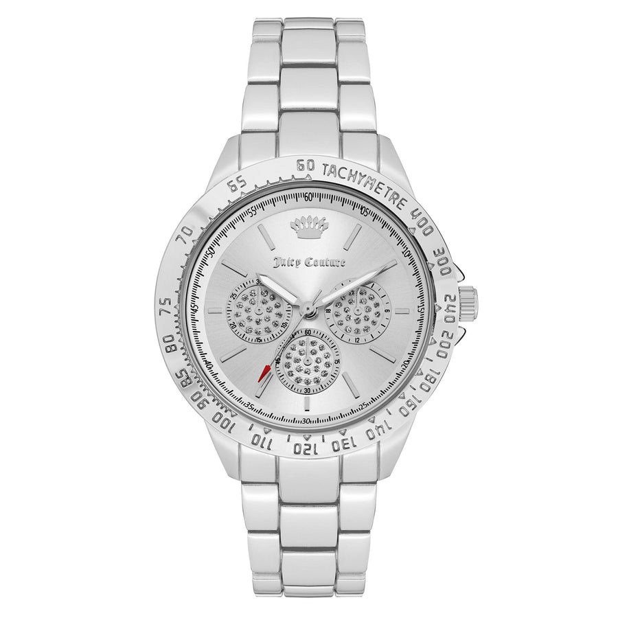 Juicy Couture Silvertone Mixed Metal Silver Dial Women's Watch - JC1245SVSV