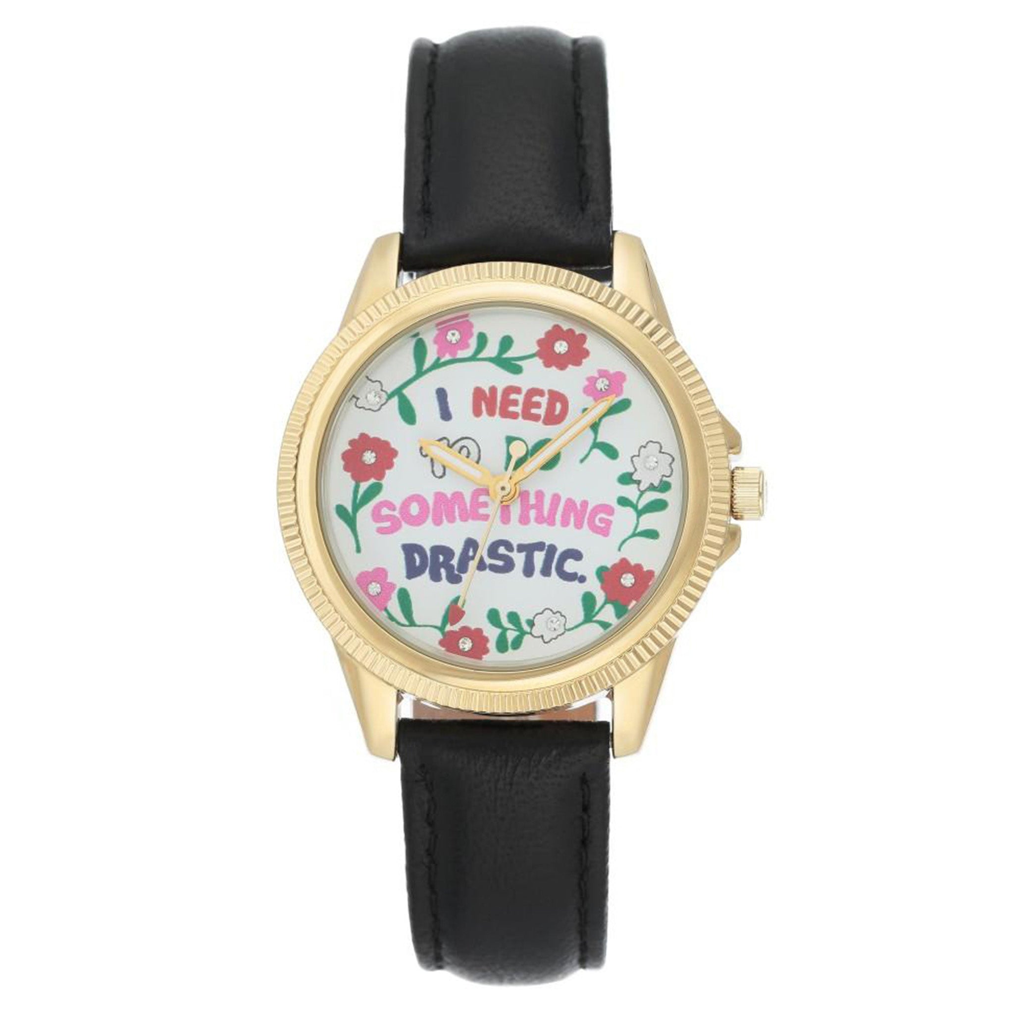 Juicy Couture White Dial with Floral Pattern Women's Watch - JC1258GPBK