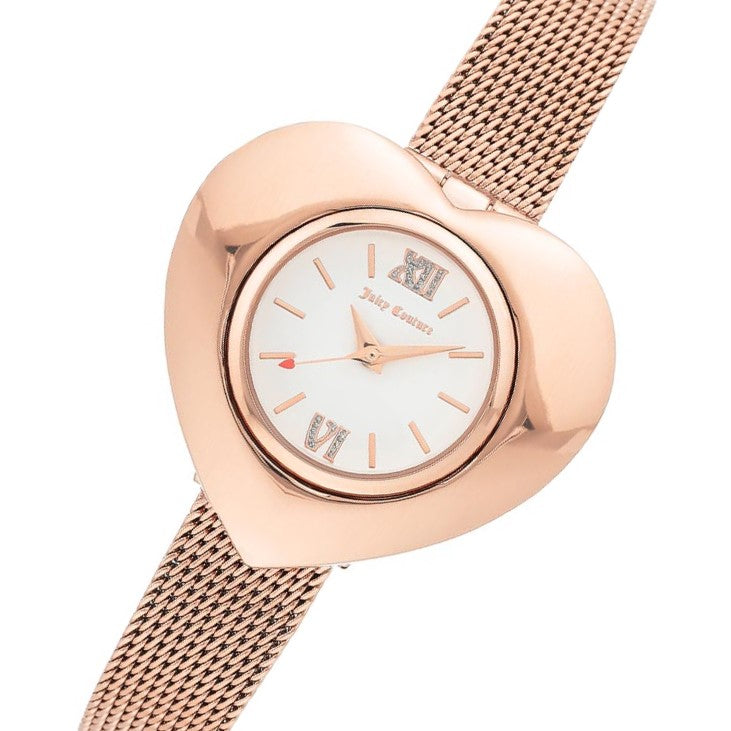Juicy Couture Rose Gold Mesh with Interchangeable Bezel Women's Watch - JC1262INST