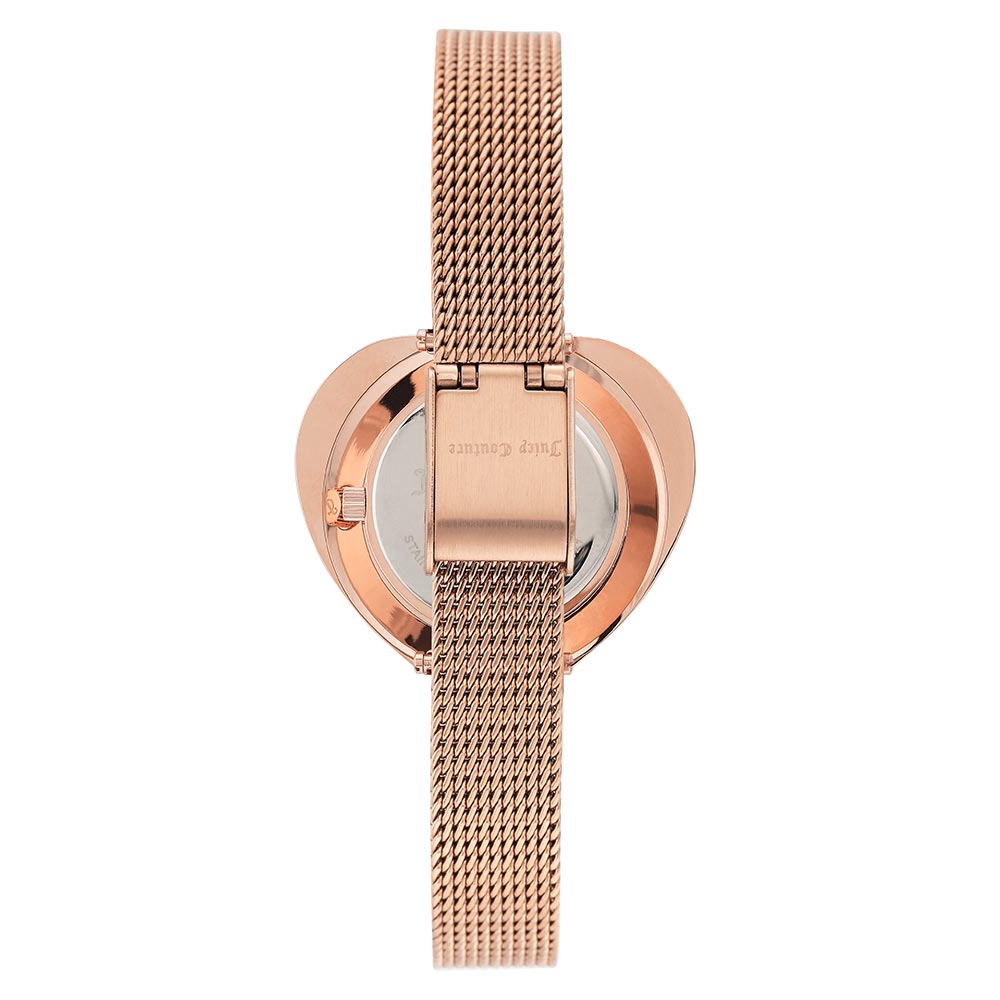 Juicy Couture Rose Gold Mesh with Interchangeable Bezel Women's Watch - JC1262INST