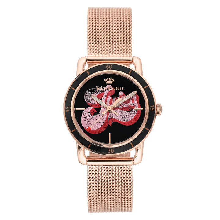 Juicy Couture Rose Gold Mesh with Interchangeable Strap Women's Watch - JC1270INST