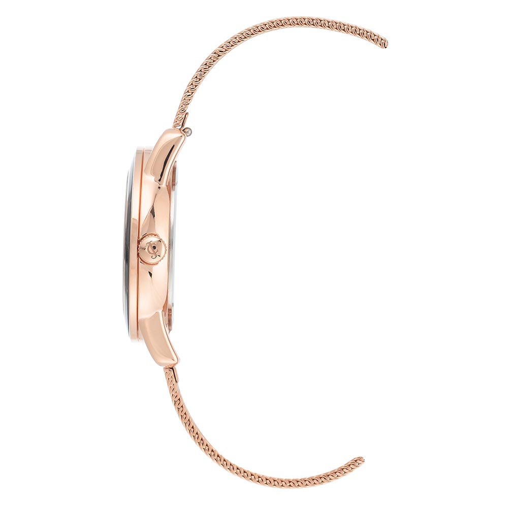 Juicy Couture Rose Gold Mesh with Interchangeable Strap Women's Watch - JC1270INST