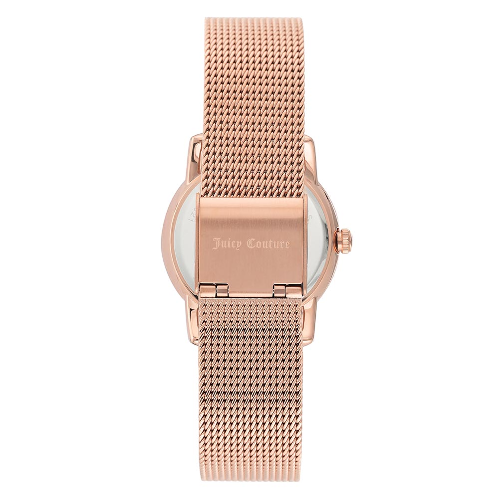 Juicy Couture Rose Gold Mesh with Interchangeable Strap Women's Watch - JC1270INST