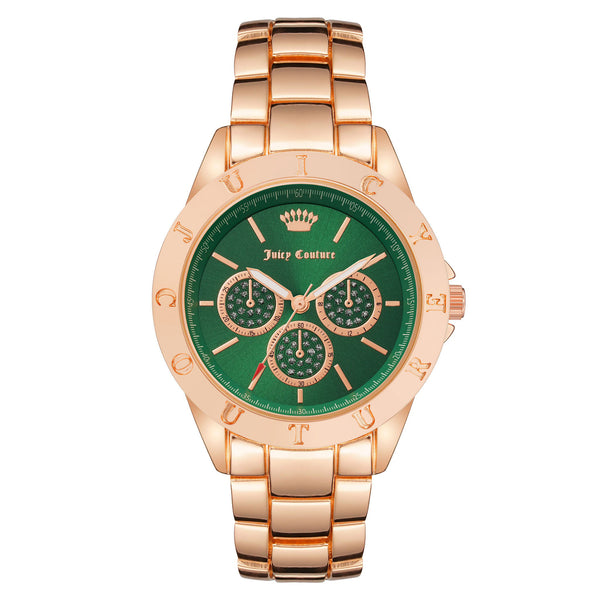 Juicy Couture Emerald Green Watch Juicy Couture Rose Gold Watch in Green | Lyst main image 3
