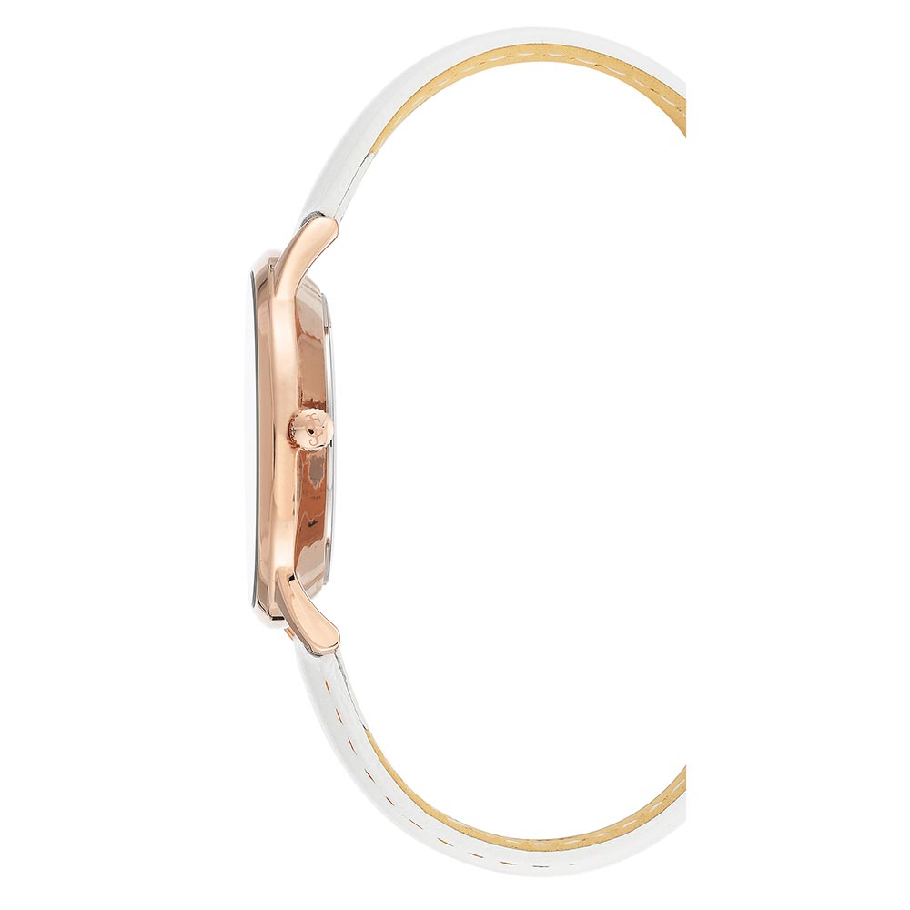 Juicy Couture White Leather Women's Watch - JC1314RGWT