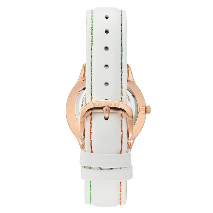 Juicy Couture White Leather Women's Watch - JC1314RGWT