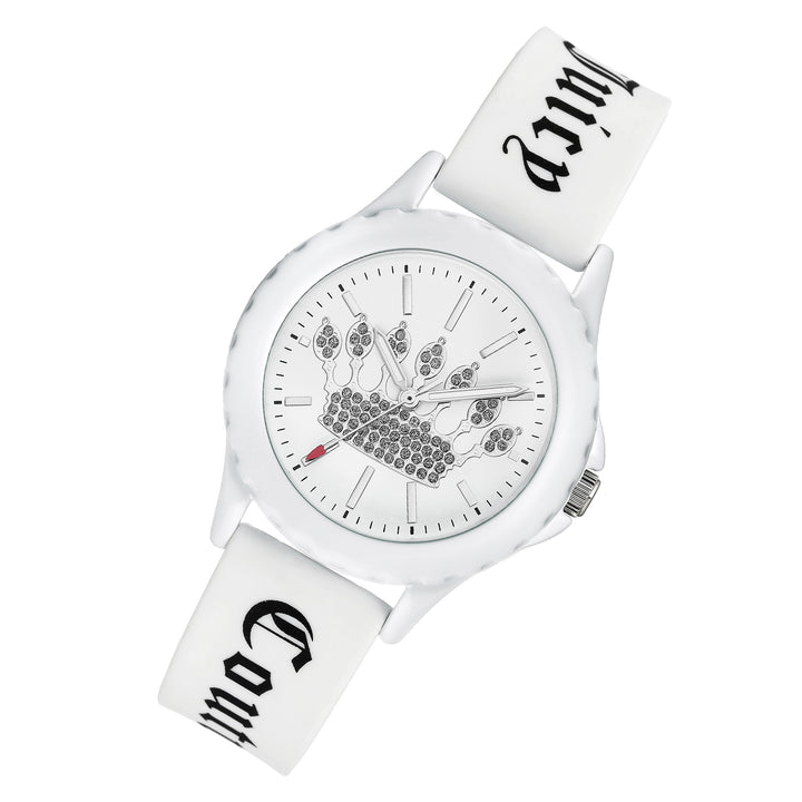 Juicy Couture Silicone White Dial Women's Watch - JC1325WTWT