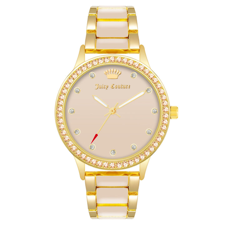 Juicy Couture Gold & Blush Metal Blush Dial Women's Watch - JC1348GPBH