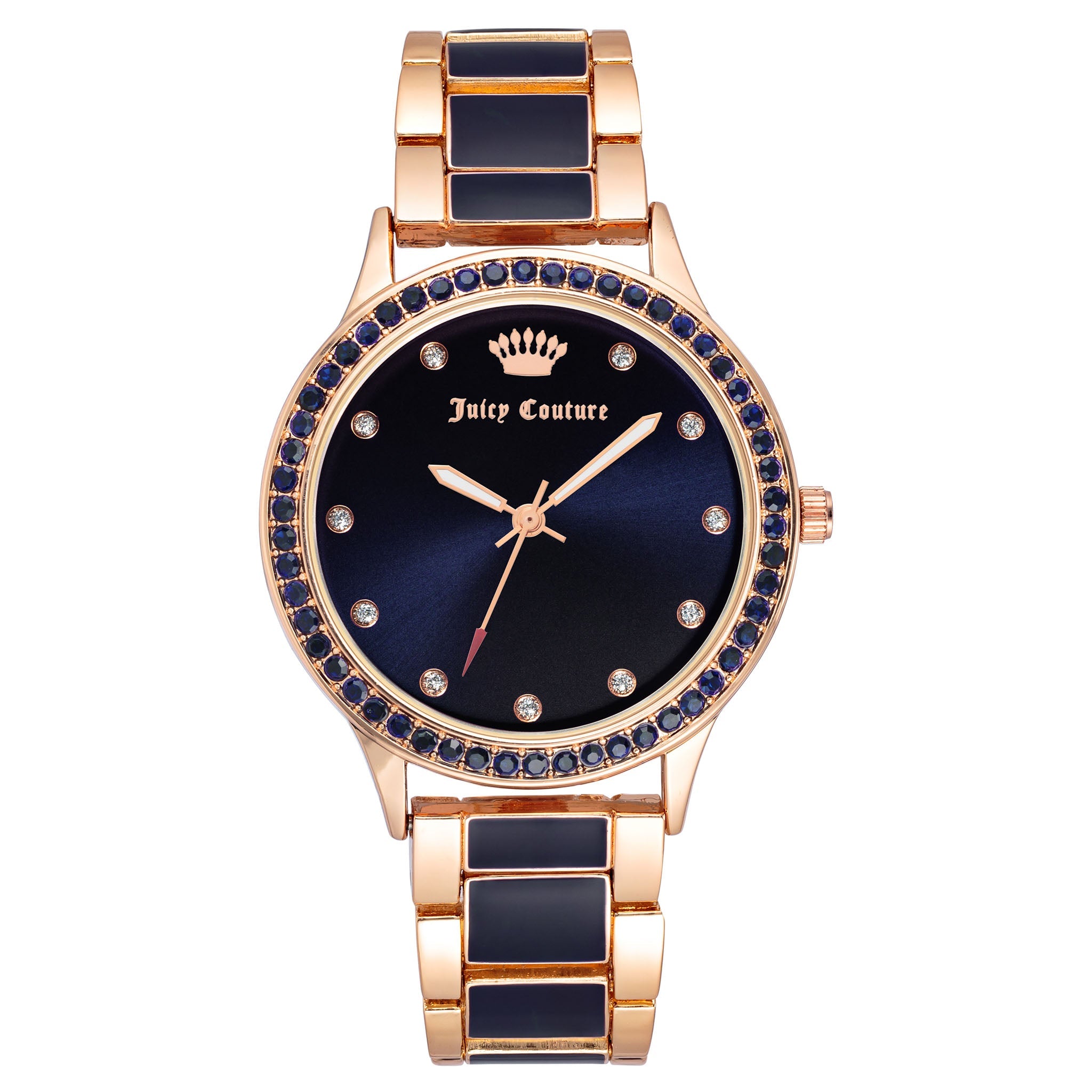 Juicy Couture Rose Gold With Navy Epoxy Metal Navy Dial Women's Watch - JC1348RGNV