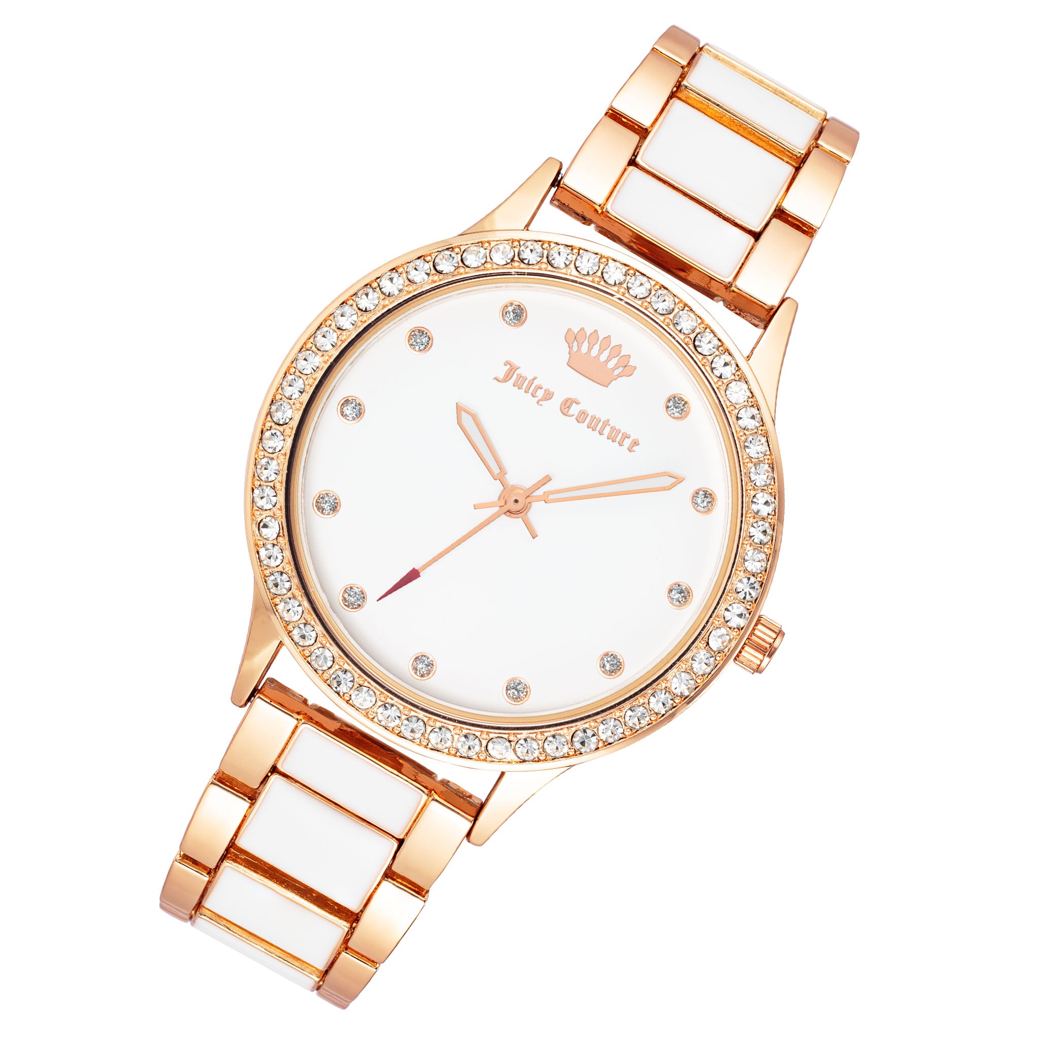 Juicy Couture Two-Tone Band White Dial Women's Watch - JC1348RGWT