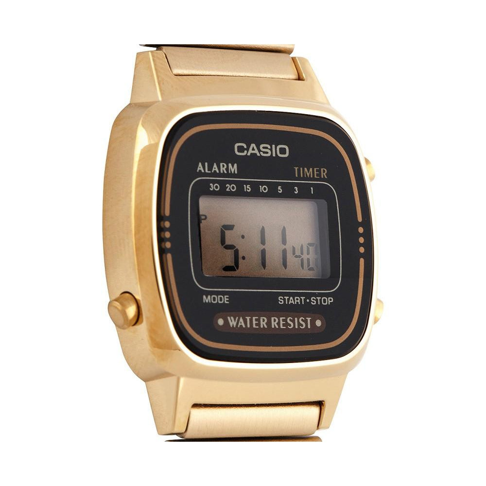 Casio Vintage Gold Steel Ladies Watch - LA670WGA-1UR