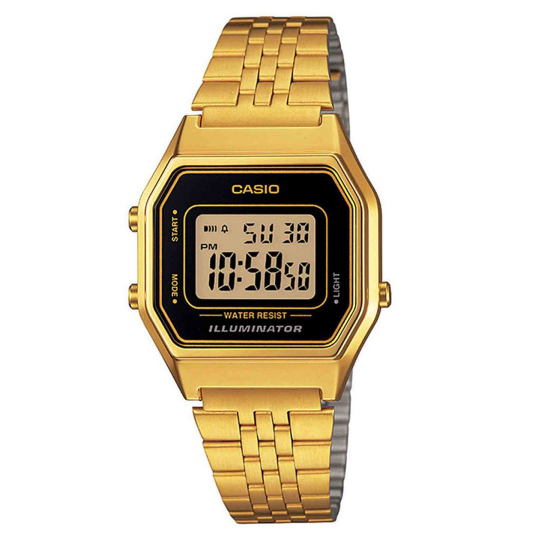 Casio Gold Steel Retro Digital Women's Watch - LA680WGA-1D