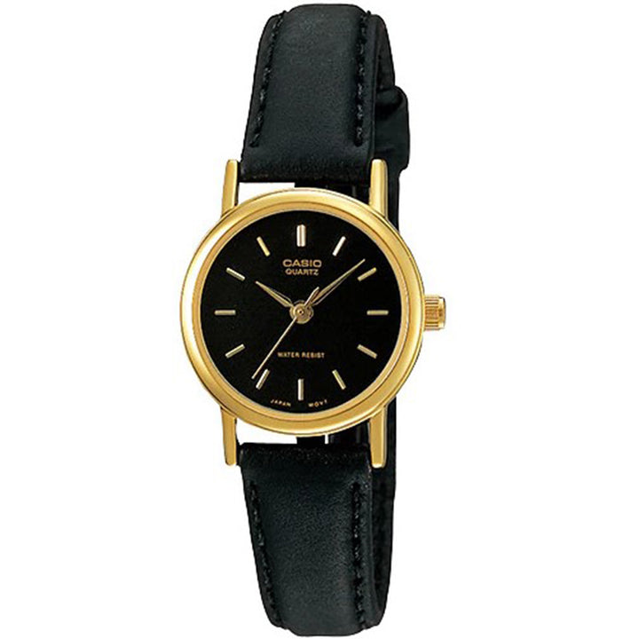 Casio Classic 28mm Black Leather Women's Watch - LTP1095Q-1A