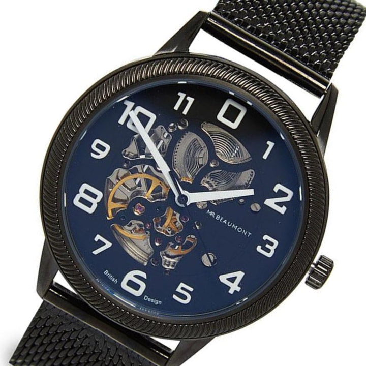 Mr. Beaumont Black Automatic Skeleton Men's Watch - MB1804.2