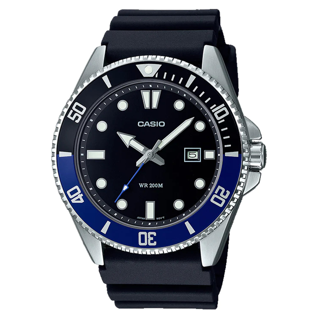 Casio Black Resin Men's Watch - MDV107-1A2