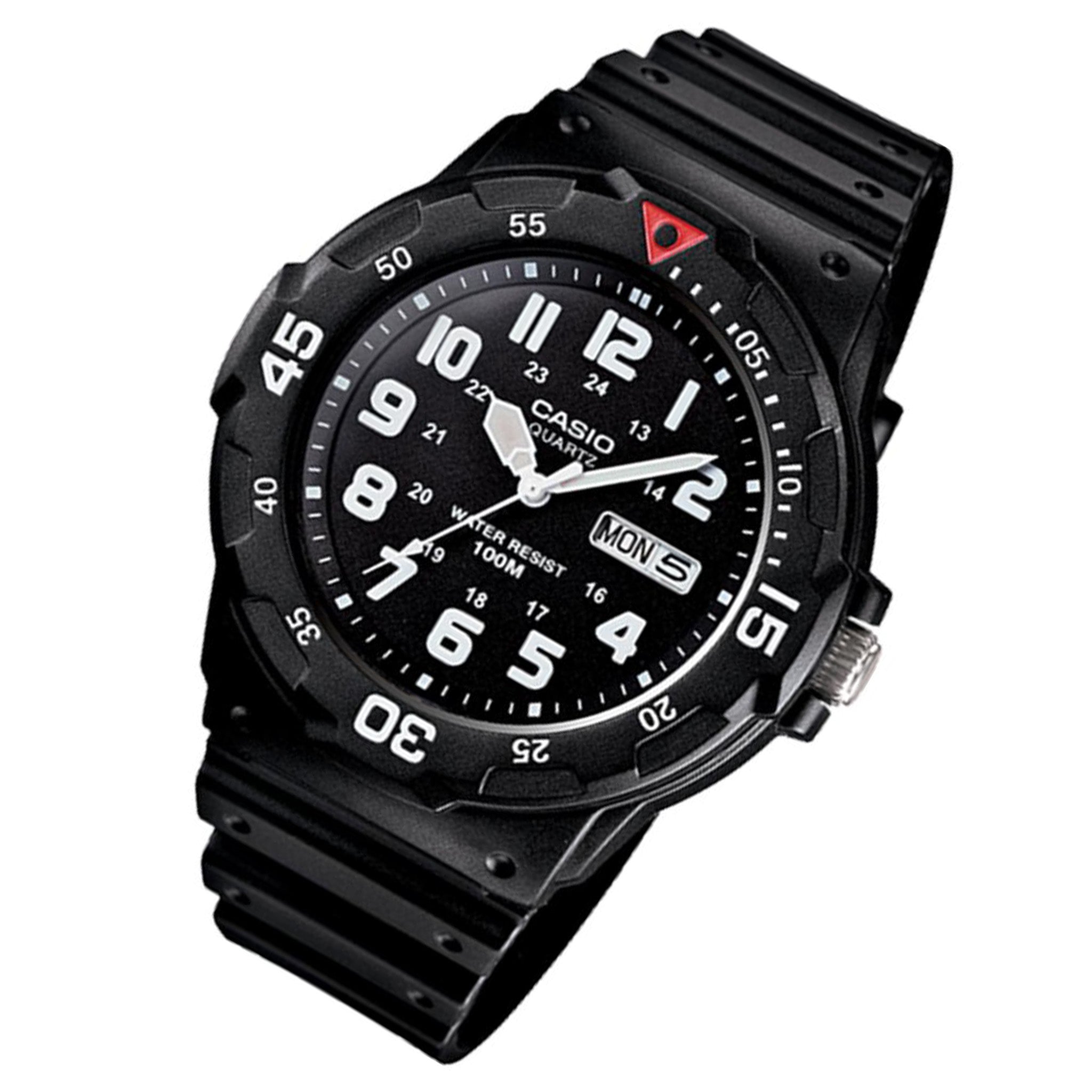 Casio Classic Diver-Look Black Resin Men's Watch - MRW200H-1B