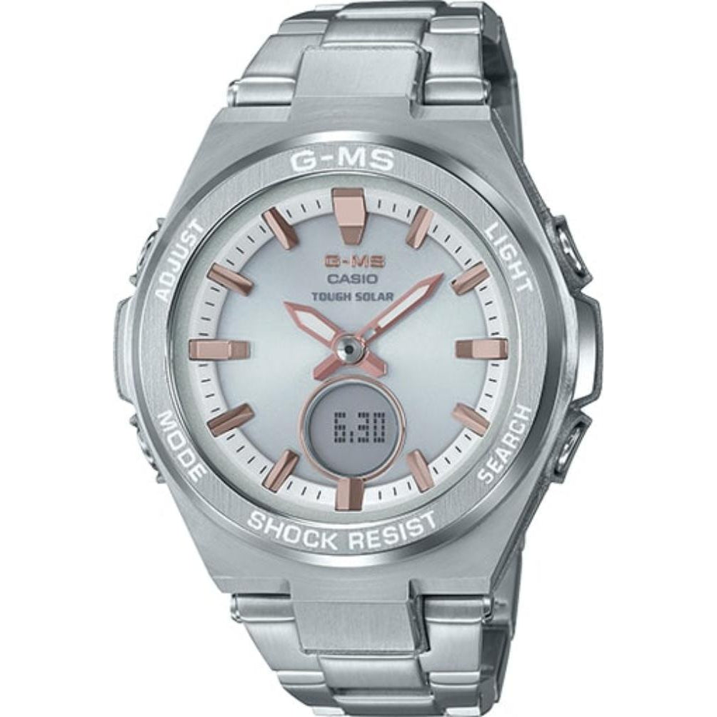 Casio Baby-G Stainless Steel Solar Powered Ladies Watch - MSGS200D-7A