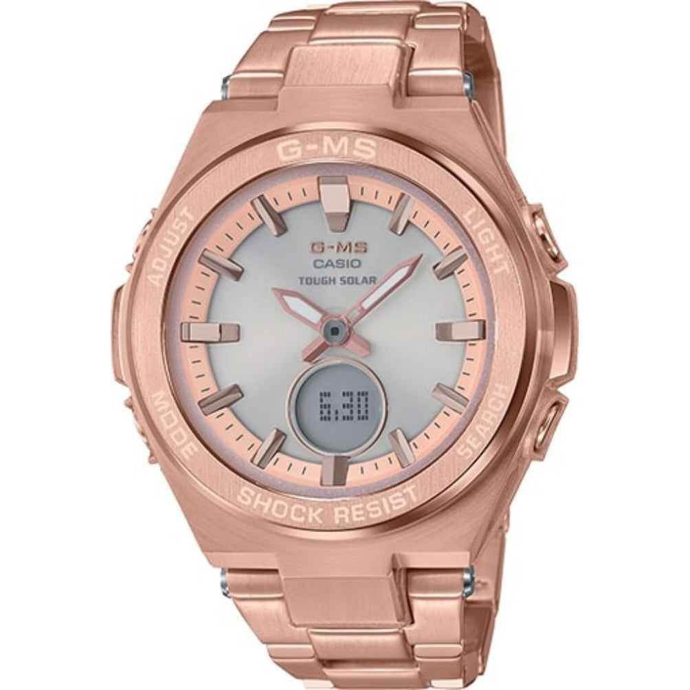 Casio Baby-G Rose Gold Solar Powered Ladies Watch - MSGS200DG-4A