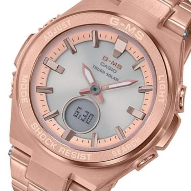 Casio BABY-G Rose Gold Solar Powered Ladies Watch - MSGS200DG-4A