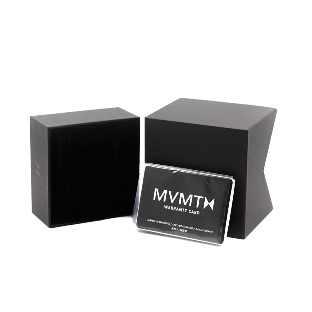 MVMT 40 Series Black Steel Men's Slim Watch - DMT01BL