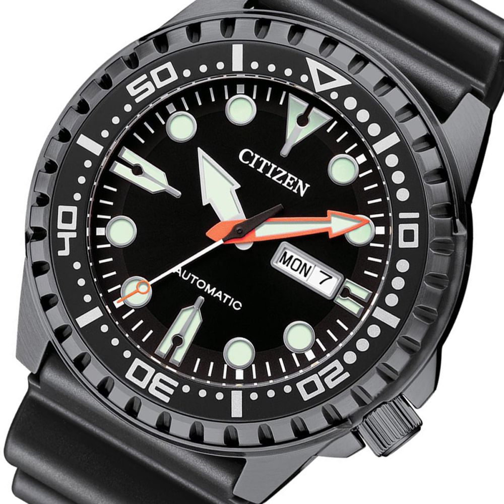 Citizen Black Silicone Band Men's Automatic Watch - NH8385-11E