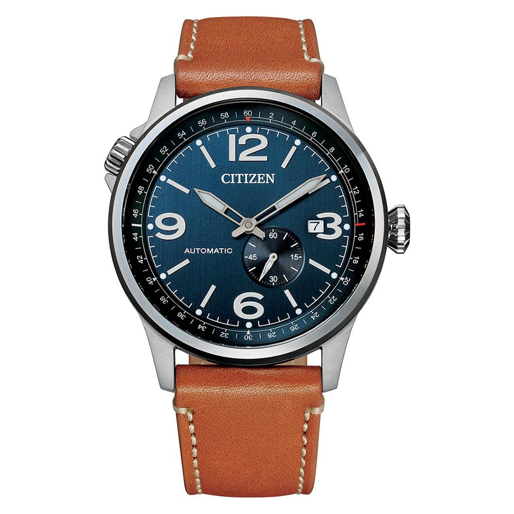Citizen Brown Leather Automatic Men's Watch - NJ0140-25L