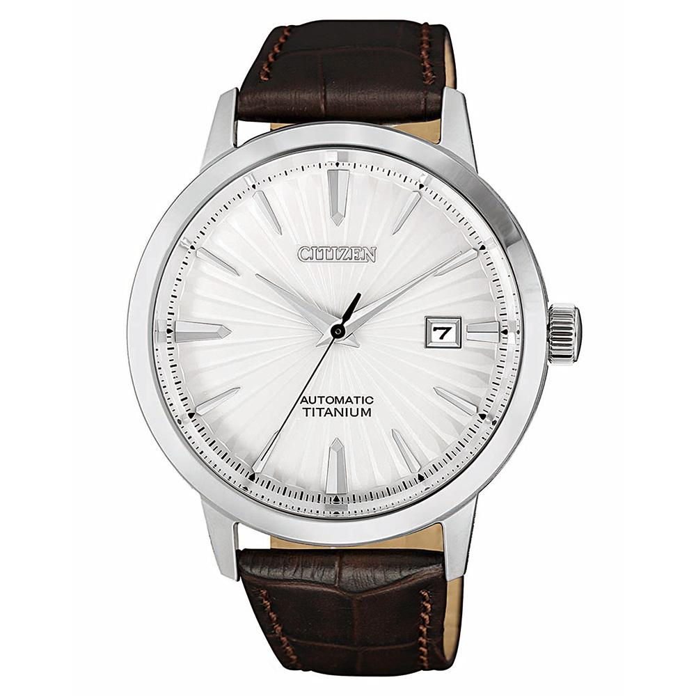 Citizen Leather Men's Automatic Watch - NJ2180-11A