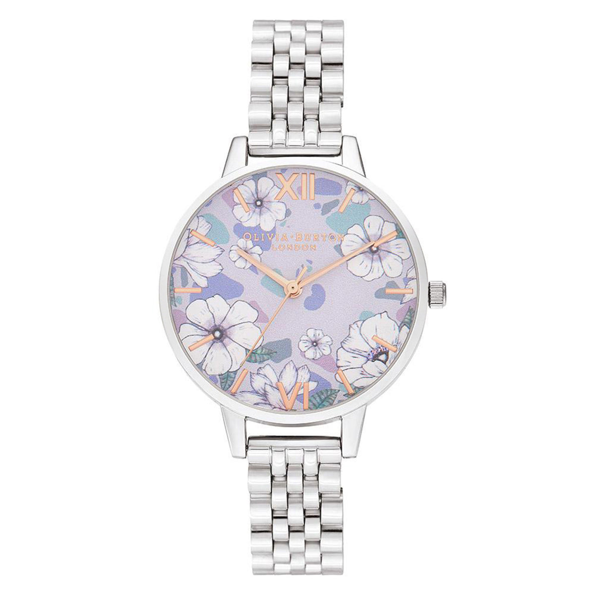 Olivia Burton Floral Blooms Watch With 35mm Silver Floral Face & MeshBracelet Olivia Burton Groovy Blooms Watch With 34mm | Mercari main image 4