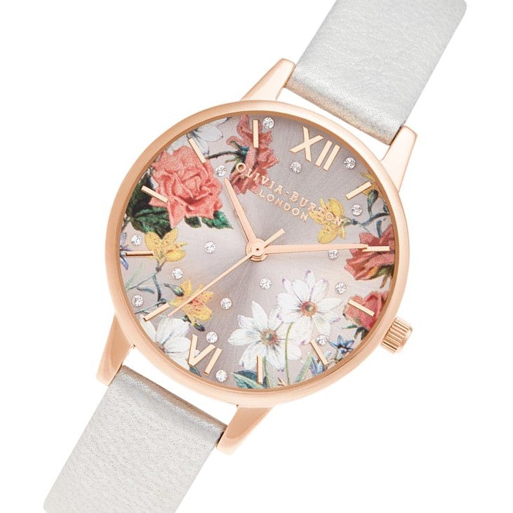 Olivia Burton Midi Shimmer Pearl & Pale Rose Gold Women's Watch - OB16BF29