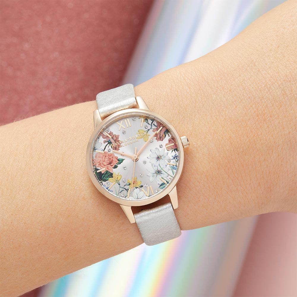 Olivia Burton Midi Shimmer Pearl & Pale Rose Gold Women's Watch - OB16BF29