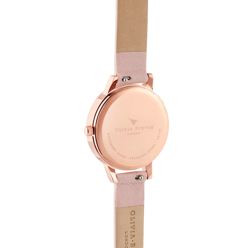 Olivia Burton Sunlight Florals Dusty Pink Leather Women's Watch - OB16EG115