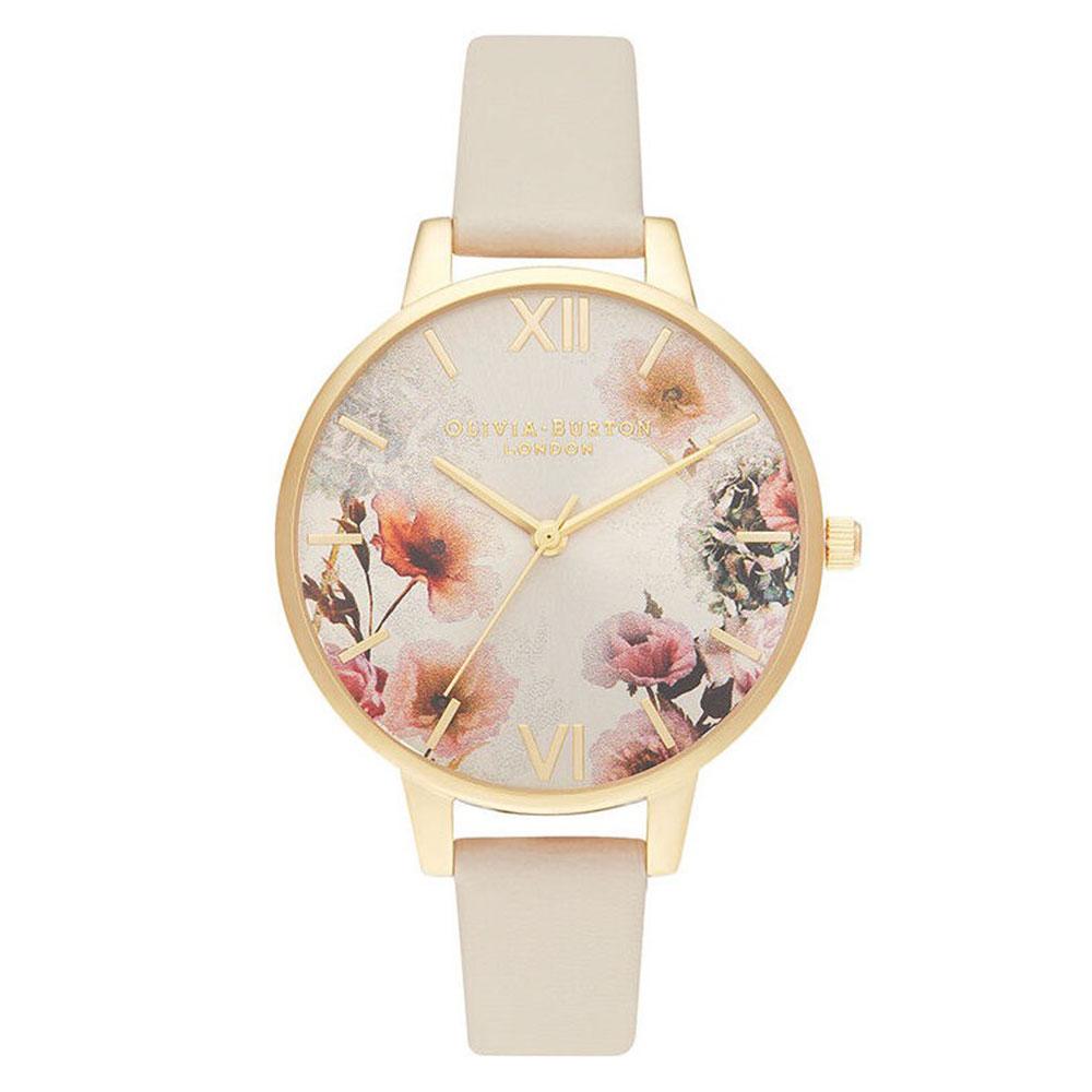 Olivia Burton Sunlight Florals Vegan Nude & Gold Ladies Watch - OB16EG118