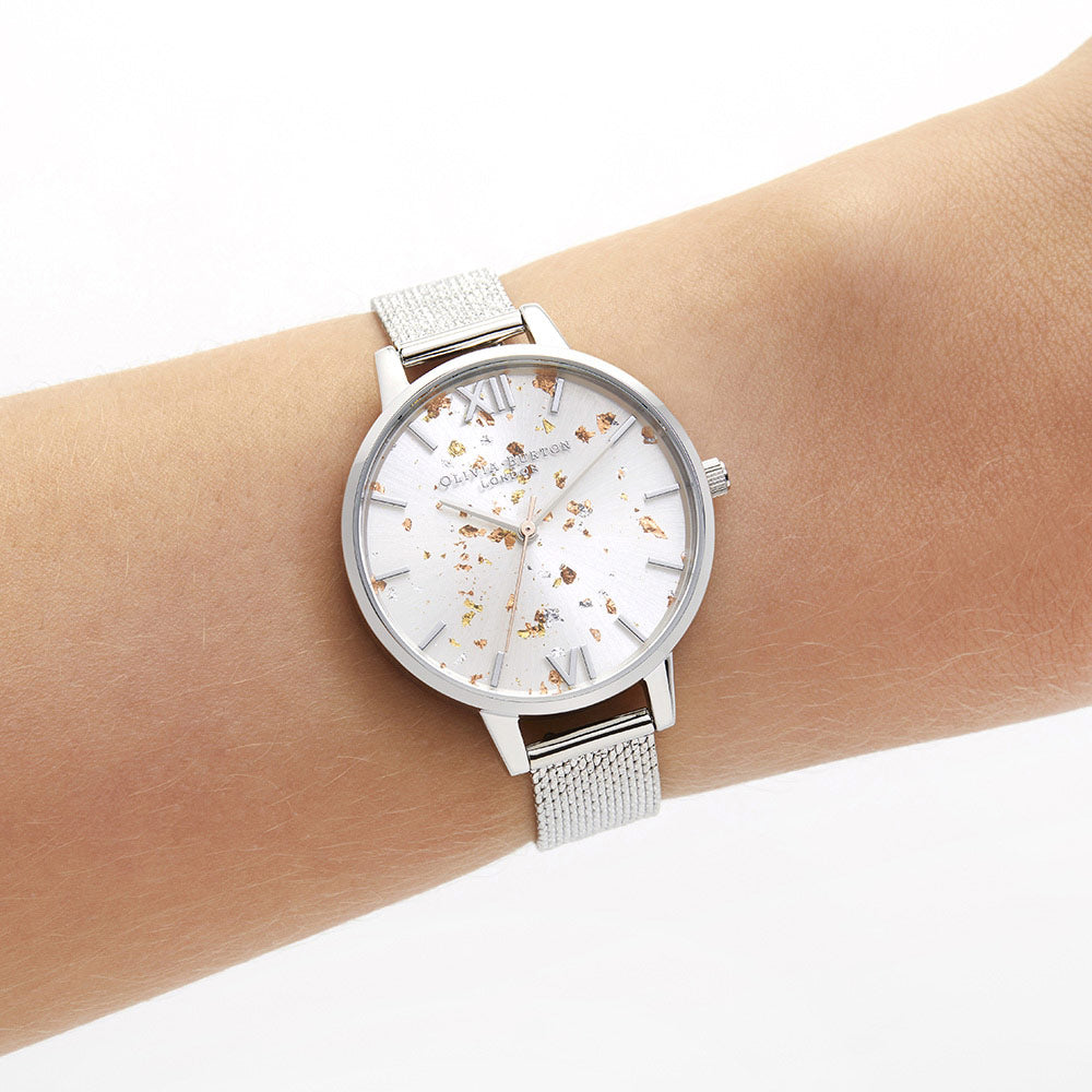Olivia Burton Celestial Boucle Mesh Ladies Watch - OB16GD14